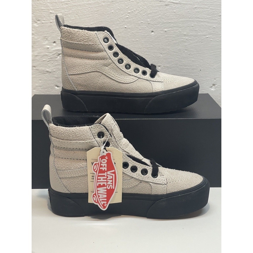 Vans Sneakers Sk8 Hi Platform MTE Moonbeam Black Off White Suede Women 5 New